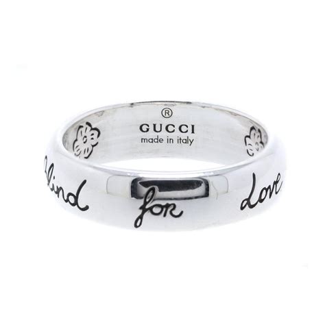 gucci blind for love ring in silver|gucci blind for love bracelet.